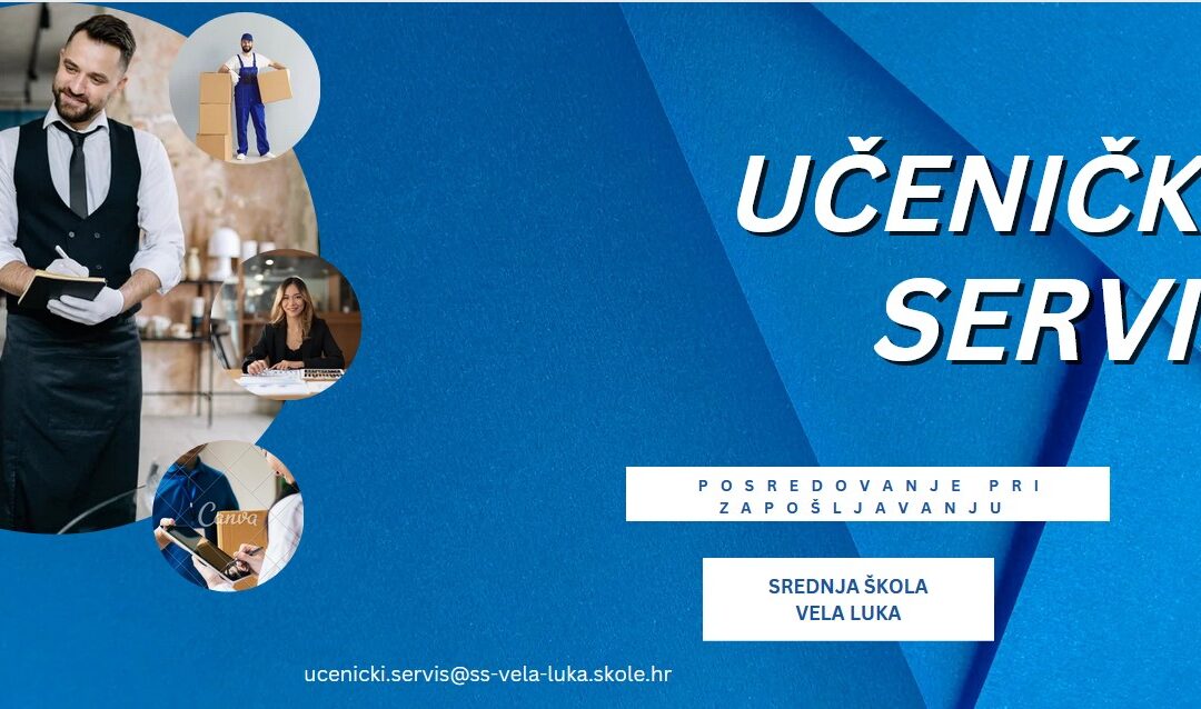 OBAVIJEST – UČENIČKI SERVIS SŠ Vela Luka